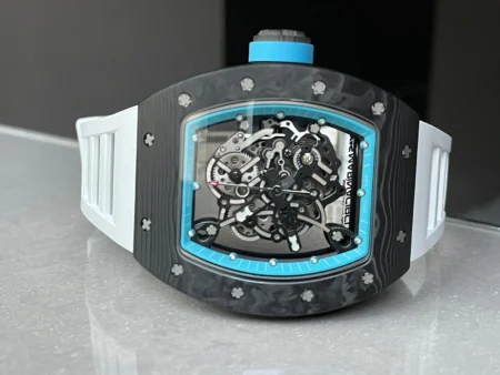 RM055 Real NTPT KVF 11 Best Edition Skeleton Dial on White Rubber Strap SEIKO Movement