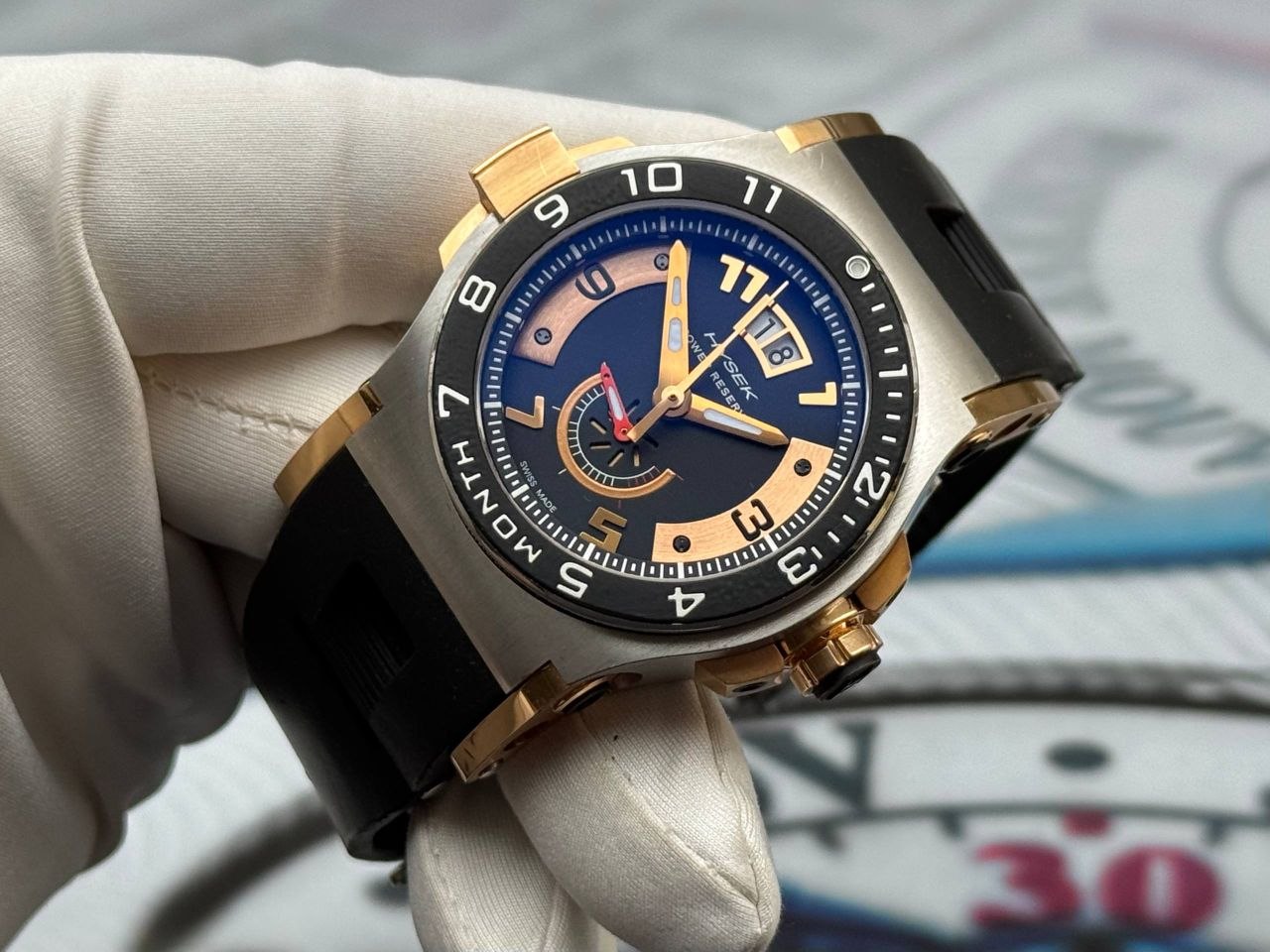 Hysek Abyss Power Reserve SteelGold2