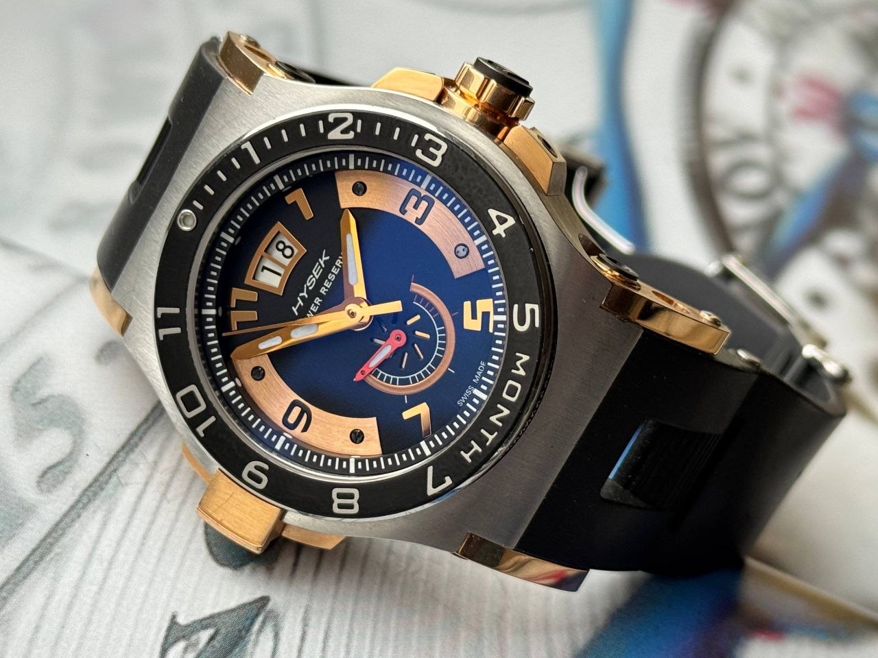 Hysek Abyss Power Reserve SteelGold4